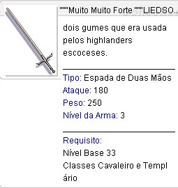 Claymore Muito Forte VENTO