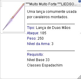 Lança Muito Forte ÁGUA