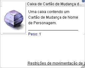 Caixa de Mudança de Nome