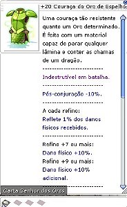 +20 Couraça do Orc de Espelho
