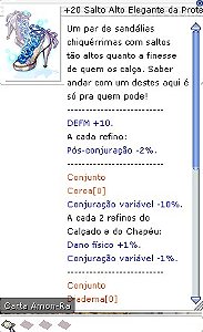 +20 Salto Alto Elegante da Proteção