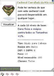 Cachecol Camuflado da pós-conjuração