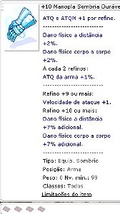 +10 Manopla Sombria Durável