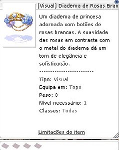 Diadema de Rosas Brancas