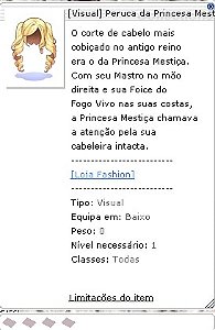 Peruca da Princesa Mestiça