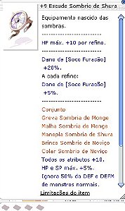 +9 Escudo Sombrio de Shura