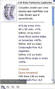 +20 Bota Fantasma Lacinante