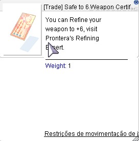 Safe to 6 Weapon Certificate