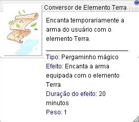 Conversor de Elemento Terra 50 unidades