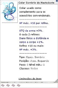 Colar Sombrio do Mastodonte