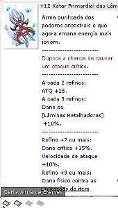 +12 Katar Primordial das Lâminas Bi