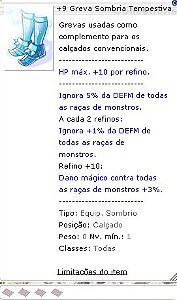 +9 Greva Sombria Tempestiva