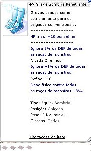 +9 Greva Sombria Penetrante