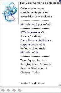 +10 Colar Sombrio do Mastodonte