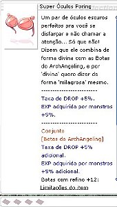 Super Óculos Poring