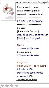 Brinco Sombrio de Arqueiro