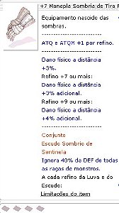 +7 Manopla Sombria de Tiro Preciso