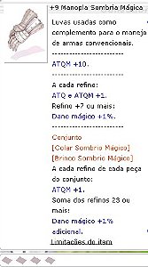 +9 Manopla Sombria Mágica