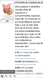 +9 Mochila da Aventura do Ataque Relâmpago