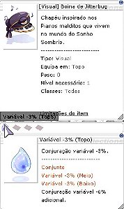 Boina de Jitterbug -3% Variavel