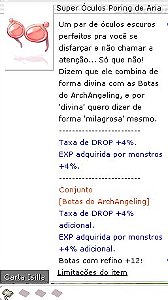 Super Óculos Poring da Aria