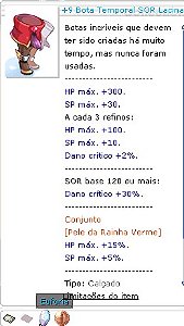 +9 Bota Temporal SOR G.SOR AA4 Carta Tritão Abismal