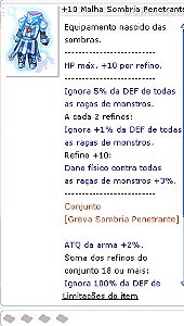 +10 Malha Sombria Penetrante