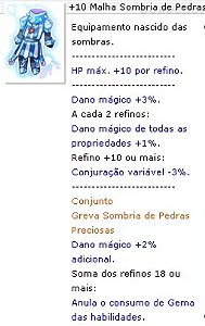 +10 Malha Sombria de Pedras Preciosas