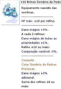 +10 Brinco Sombrio de Pedras Preciosas