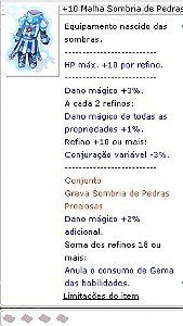 +10 Malha Sombria de Pedras Preciosas