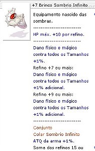 +10 Brinco Sombrio do Infinito