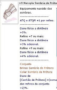 +9 Manopla Sombria de Prótons