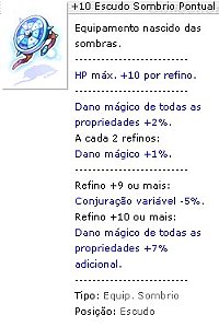 +10 Escudo Sombrio Pontual