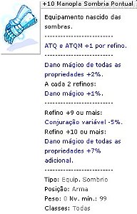 +10 Manopla Sombria Pontual