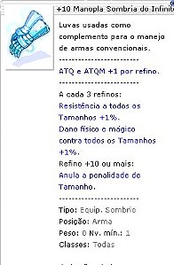 +10 Manopla Sombria do Infinito