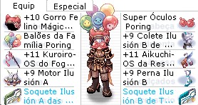 Set Completo Kagerou Combo Ilusión / OS