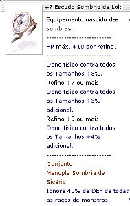 +7 Escudo Sombrio de Loki