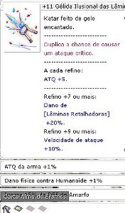 +11 Gélida Ilusional das Lâminas BI