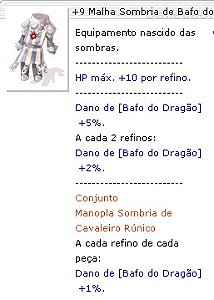 +9 Malha Sombria de Bafo do Dragão