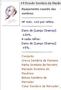 +9 Escudo Sombrio de Mecânico