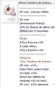 Brinco Sombrio de Gatuno