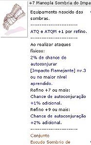 +7 Manopla Sombria do Impacto