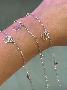 Pulseiras Love Pets com Corações