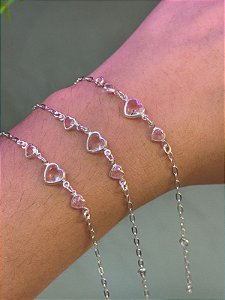 Pulseira Trio de Coração