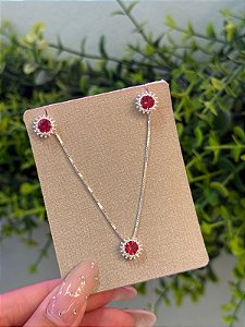 Conjunto Redondo Rosa