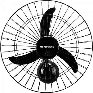 Ventilador de Parede Ventisol Oscilante 60cm Aço Preto Bivolt