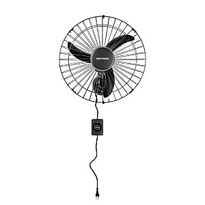 Ventilador de Parede Ventisol Oscilante 50cm Aço Preto Bivolt