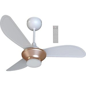 Ventilador de Teto Ventisol Mistral 3 Pás Branco/Bronze Bivolt