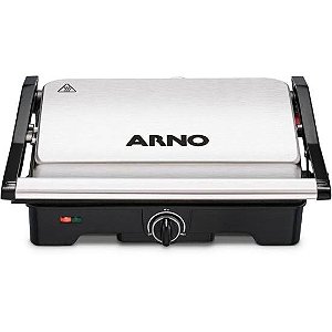 Grill Arno Dual GNOX Inox Com Abertura de 180° 127v