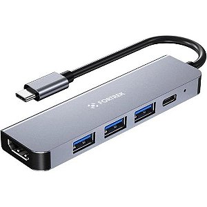 Hub USB-C 5 Portas Fortrek DC53